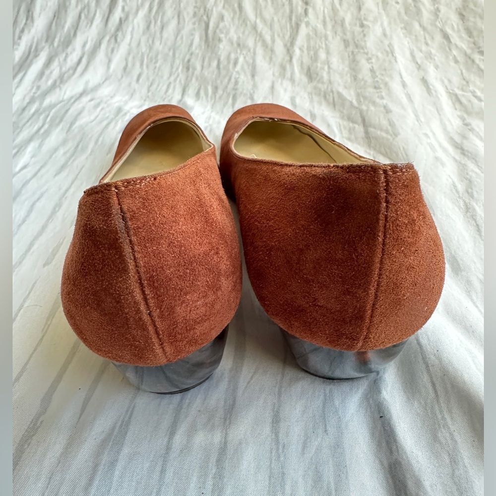 Salvatore Ferragamo brown Suede Tortoise Heels women’s size 7- 3A Italy - Picture 11 of 12